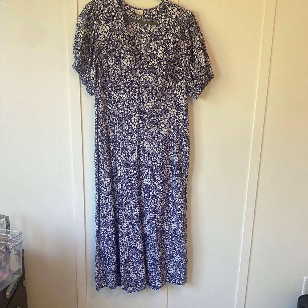 Floral Blue Dress